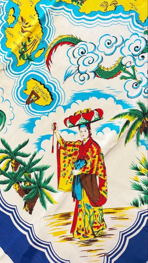 沖縄スーベニアスカーフ OKINAWA Souvenir Scarf 60s