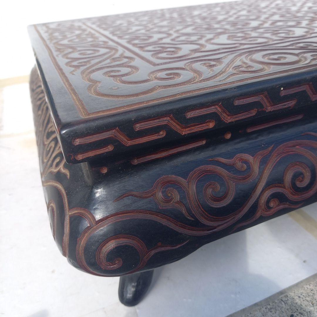 中国骨董品、唐時代のオブジェ、大平卓、戴鶴彫刻、宣徳年製、