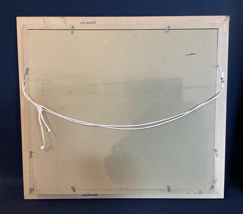 「真作」川田順『渓流(奥入瀬)』風景画　油彩画　額装　サイン有り　F10号