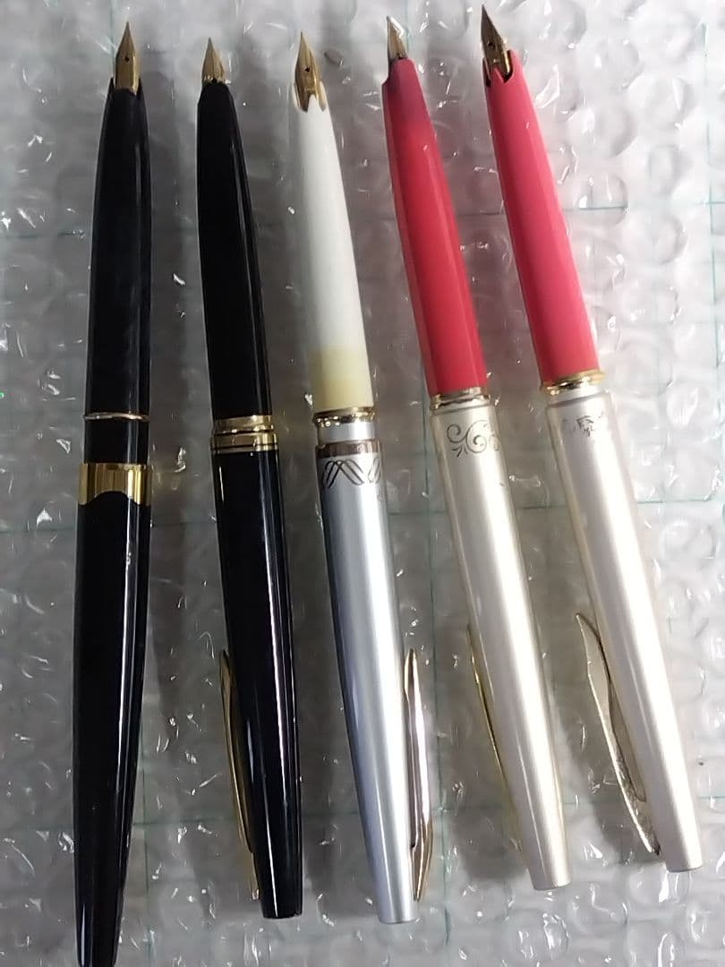 ペン先14Kx2本、18Kx2本、21Kx1本、万年筆、合計5本まとめ売り