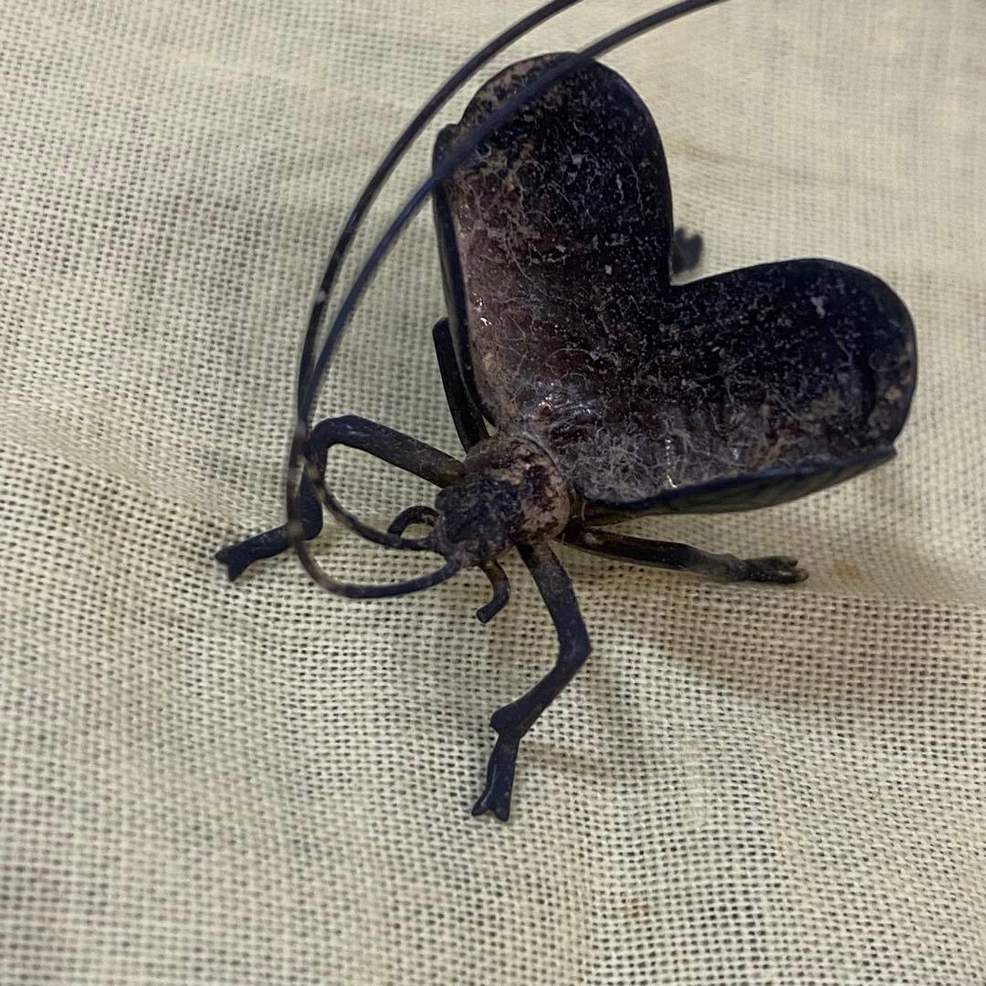 sh2270 銀製 鈴虫　置物　清課堂　京都