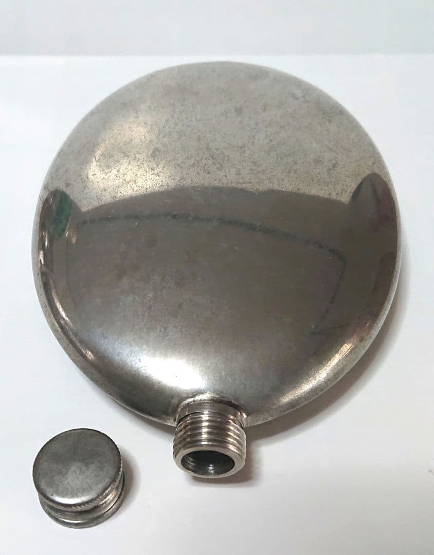 昭和レトロ 古い水筒 Pewter 製 当時物 希少 貴重