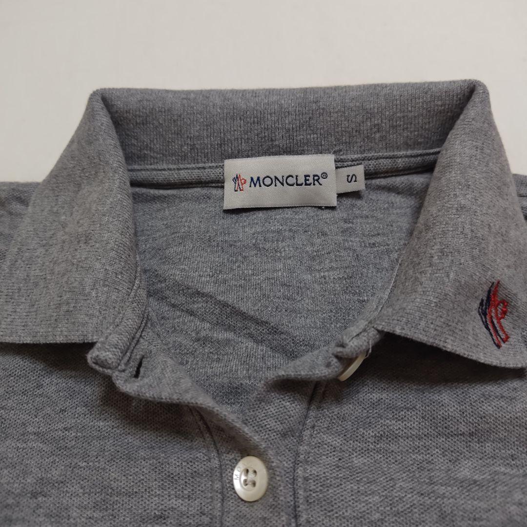 MONCLER グレー ポロシャツ S
