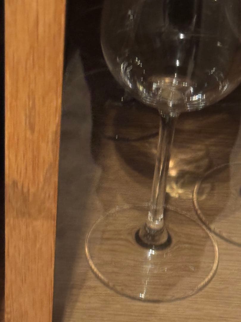 無印良品 木製キャビネット ガラス扉　スリムオーク材突板