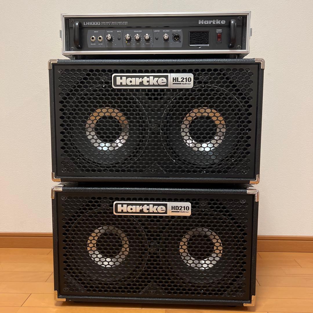 Hartke ベースアンプ　LH1000・HD210・HL210 高出力セット