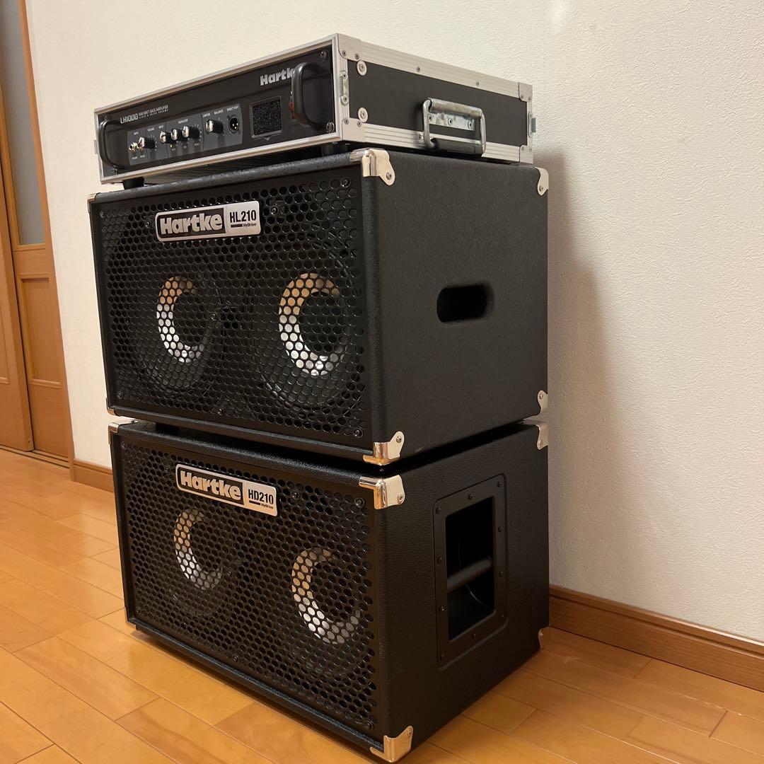 Hartke ベースアンプ　LH1000・HD210・HL210 高出力セット