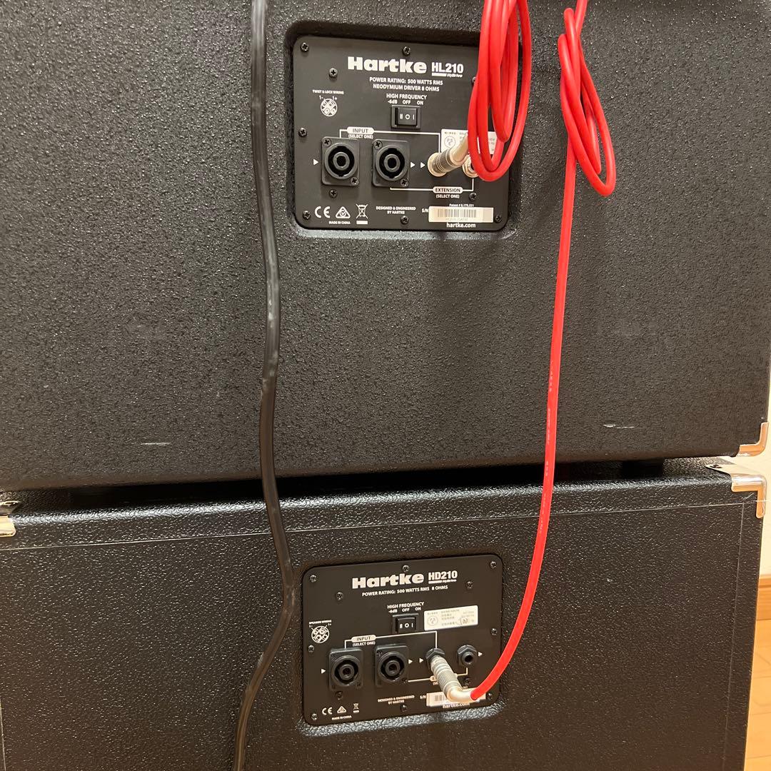 Hartke ベースアンプ　LH1000・HD210・HL210 高出力セット