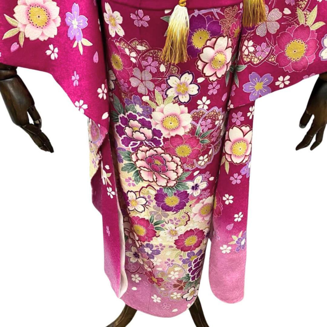 ≪早い者勝ち≫【超美品】 振袖セット 成人式 正絹 振袖 ピンク *124 ●
