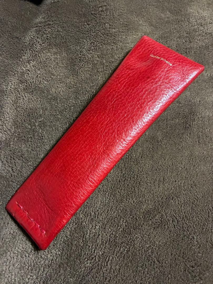 Hender Scheme シャーベットペンケース 赤