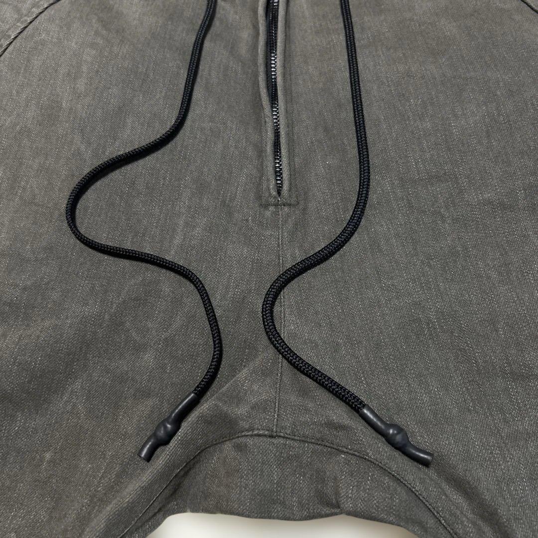 RIPVANWINKLE 4 コーティングサルエルパンツ オリーブ ストレッチ