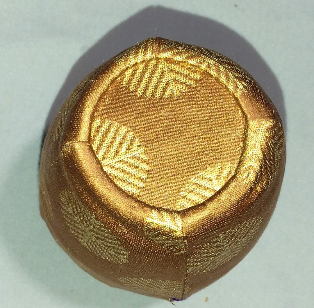 茶道具　丹波立杭焼　陶勝窯　市野陶勝作　丹波肩衝茶入　唐松緞子仕覆付　美品！！