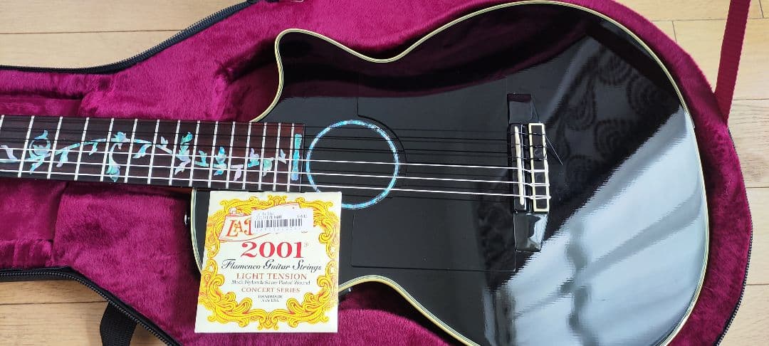 Crafter アコースティックギター ブラック セミハードケース付き