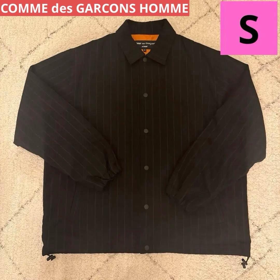 コムデギャルソンオム 21aw ストライプ リバーシブル コーチジャケット