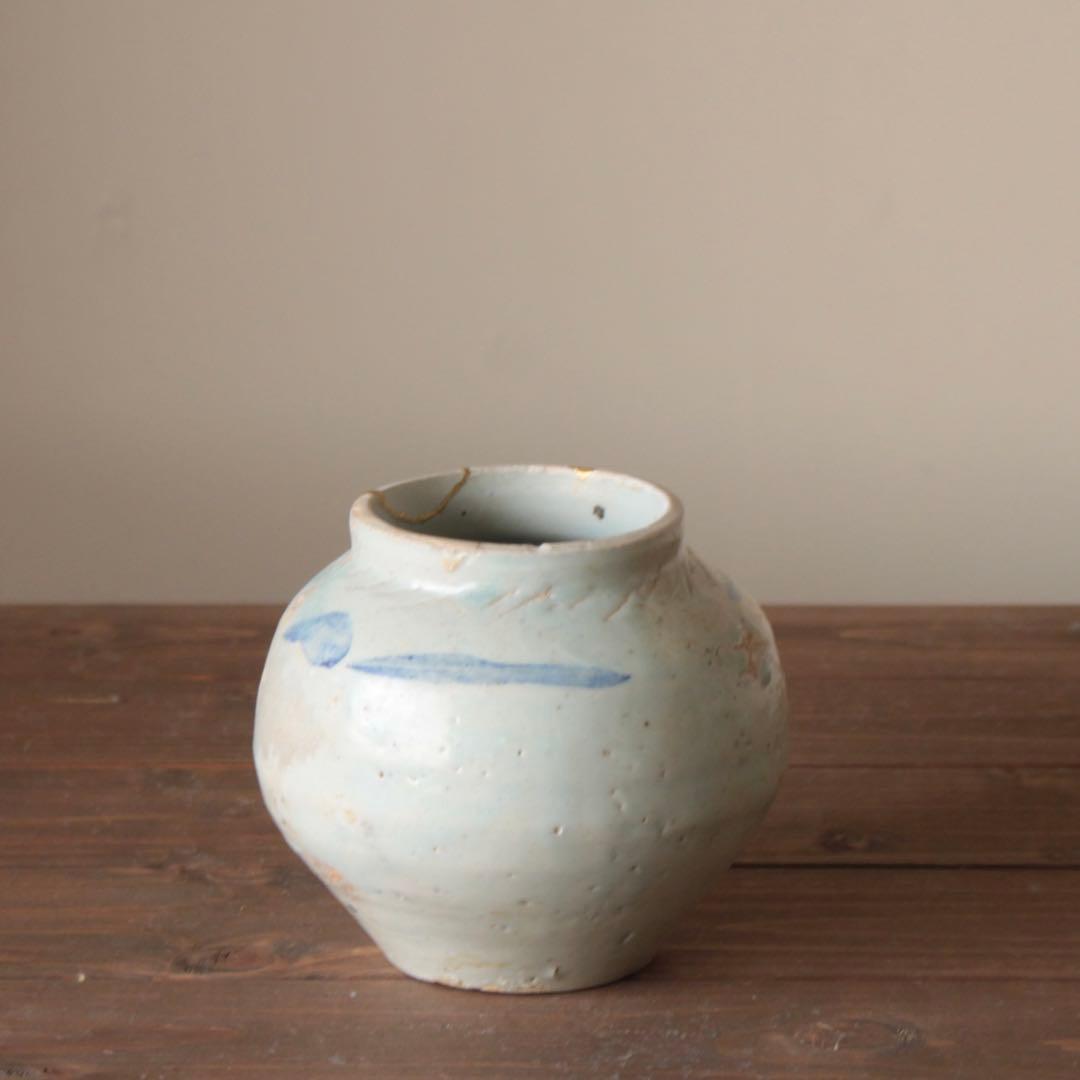 李朝 染付 片口 青花 朝鮮美術 古美術 古道具 アンティーク