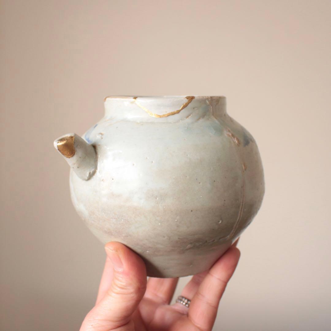 李朝 染付 片口 青花 朝鮮美術 古美術 古道具 アンティーク