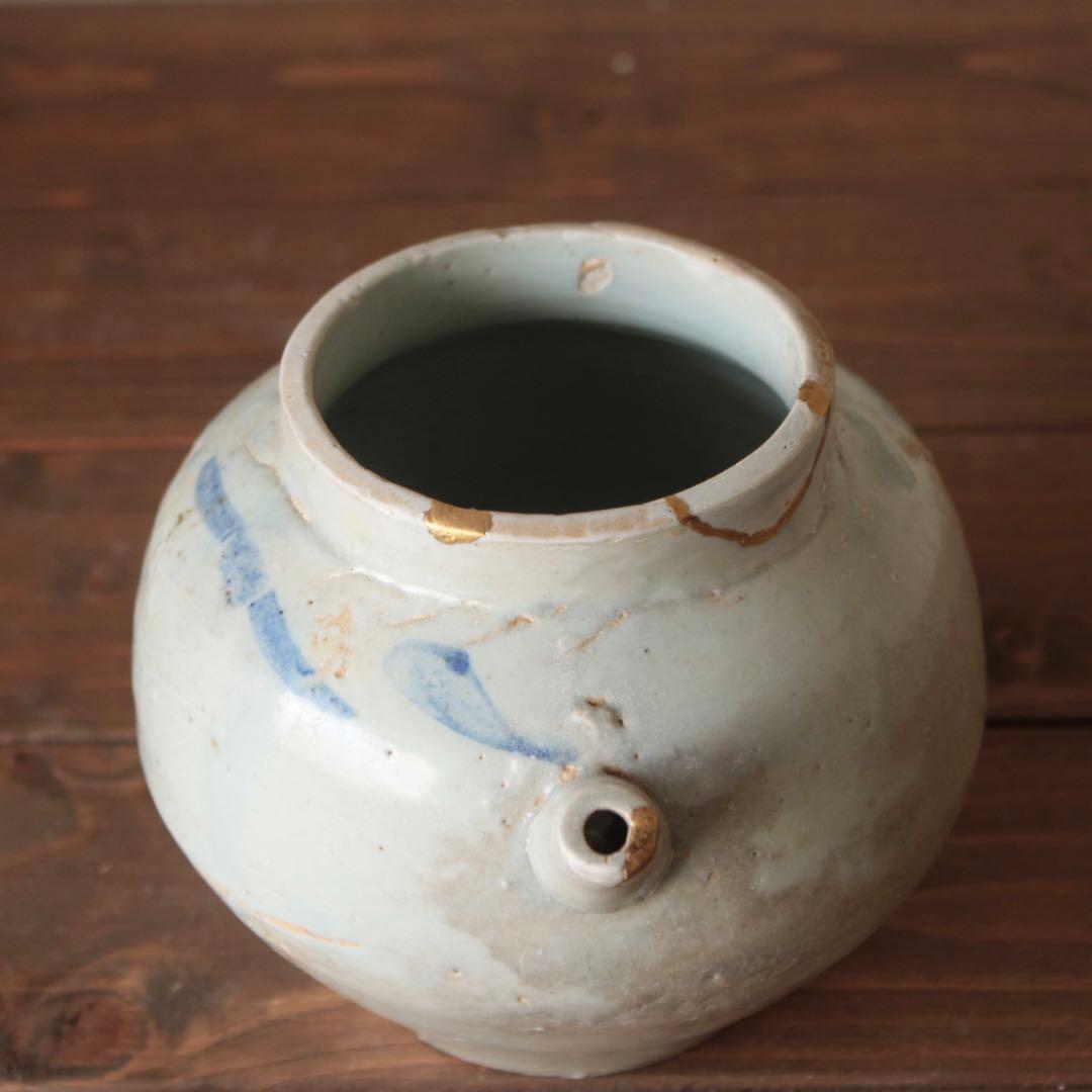 李朝 染付 片口 青花 朝鮮美術 古美術 古道具 アンティーク