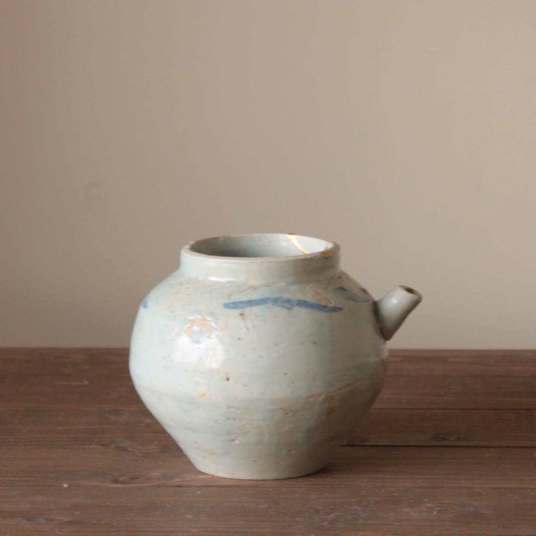 李朝 染付 片口 青花 朝鮮美術 古美術 古道具 アンティーク