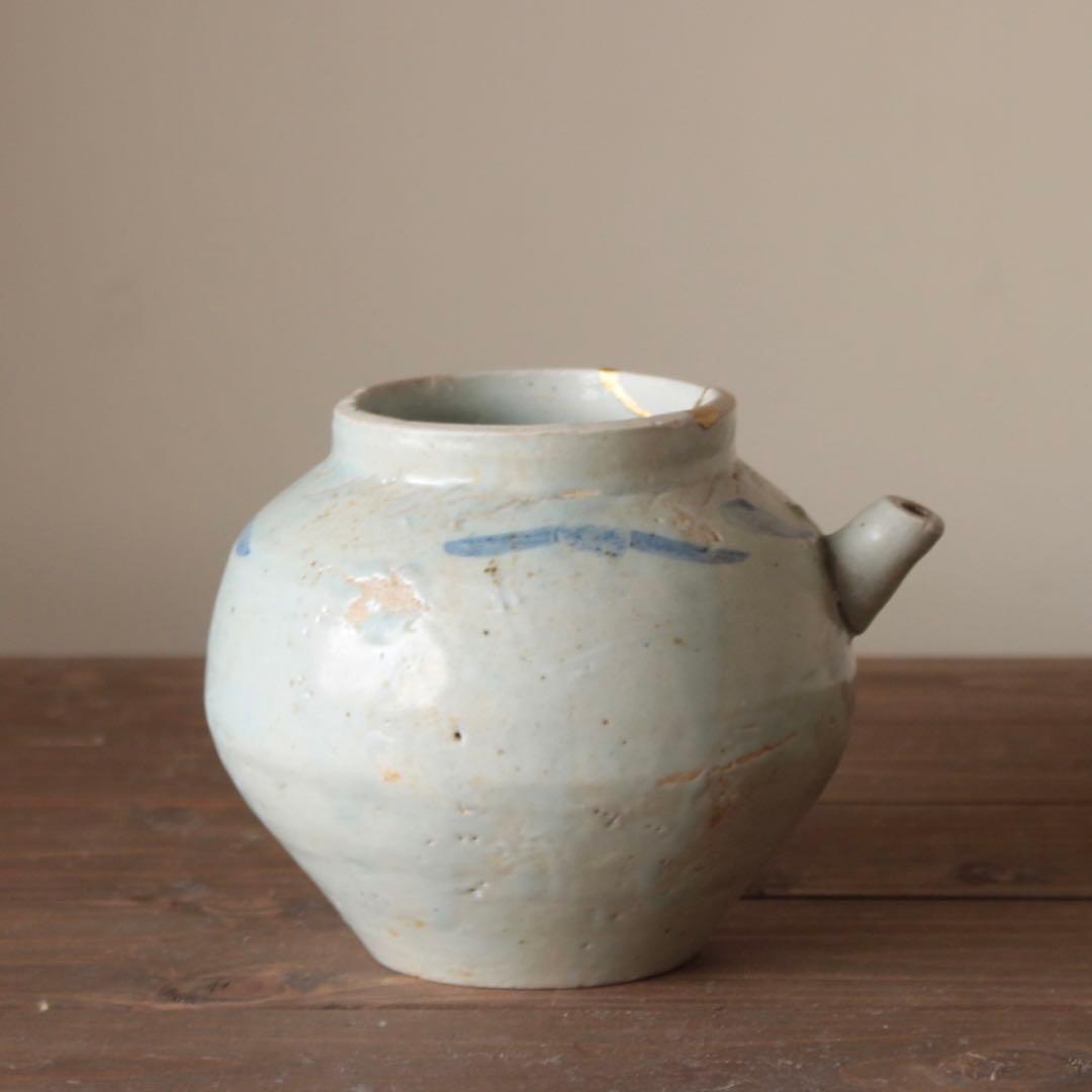 李朝 染付 片口 青花 朝鮮美術 古美術 古道具 アンティーク