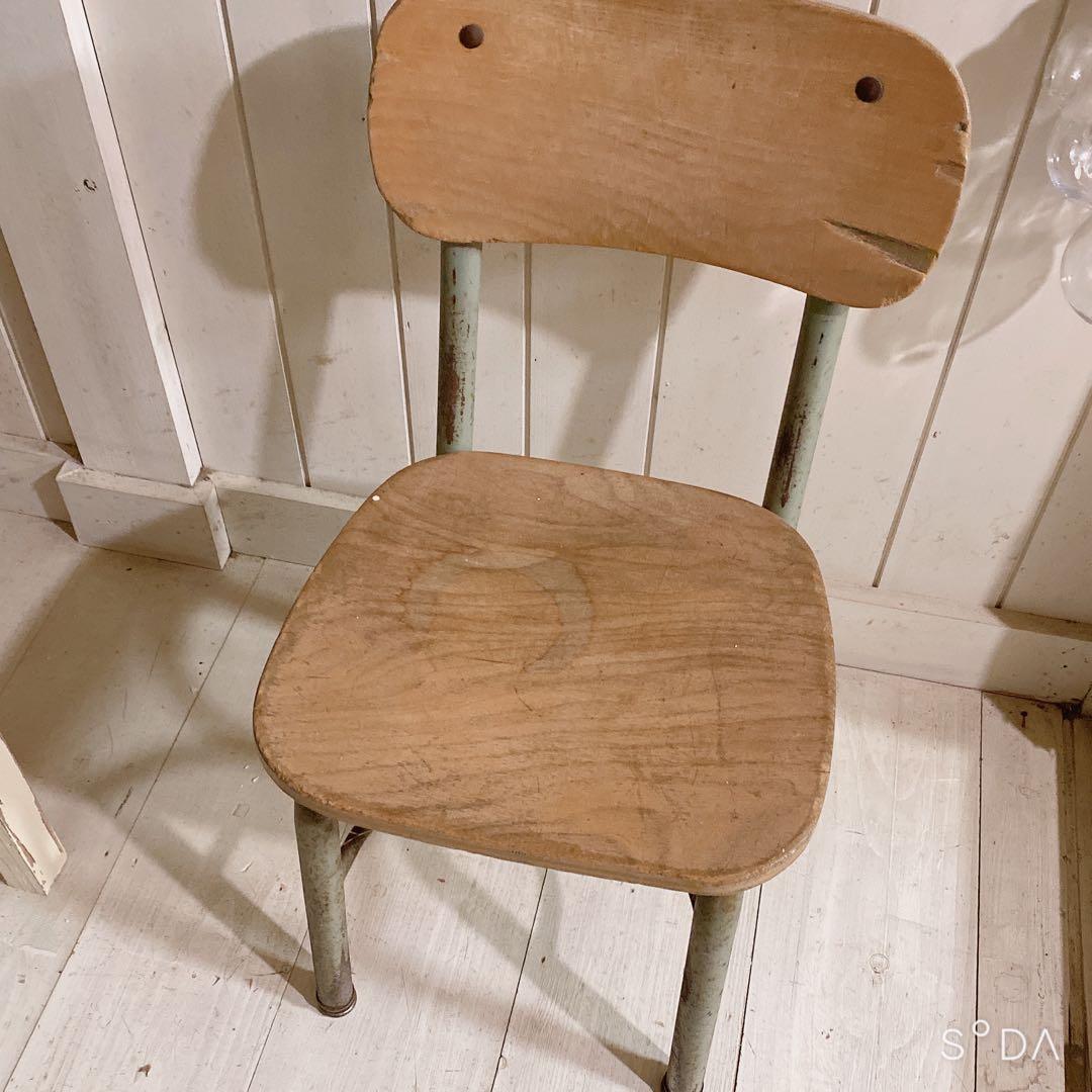 レトロ 木製チェア / スクールチェア アンティーク ヴィンテージ