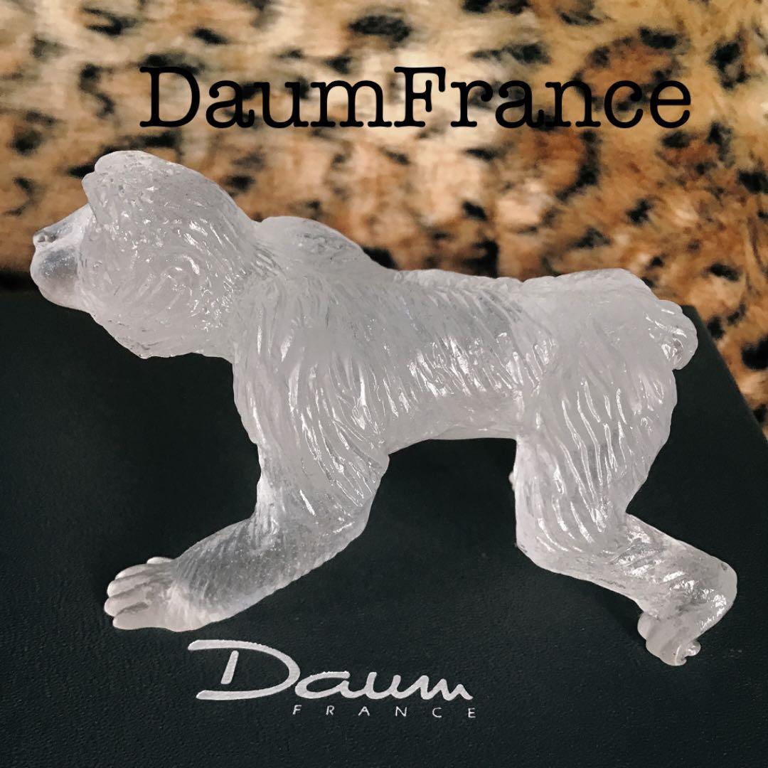 ニホンザル 日本猿 ドームフランス　ドームクリスタル　水晶　置物　日本限定商品