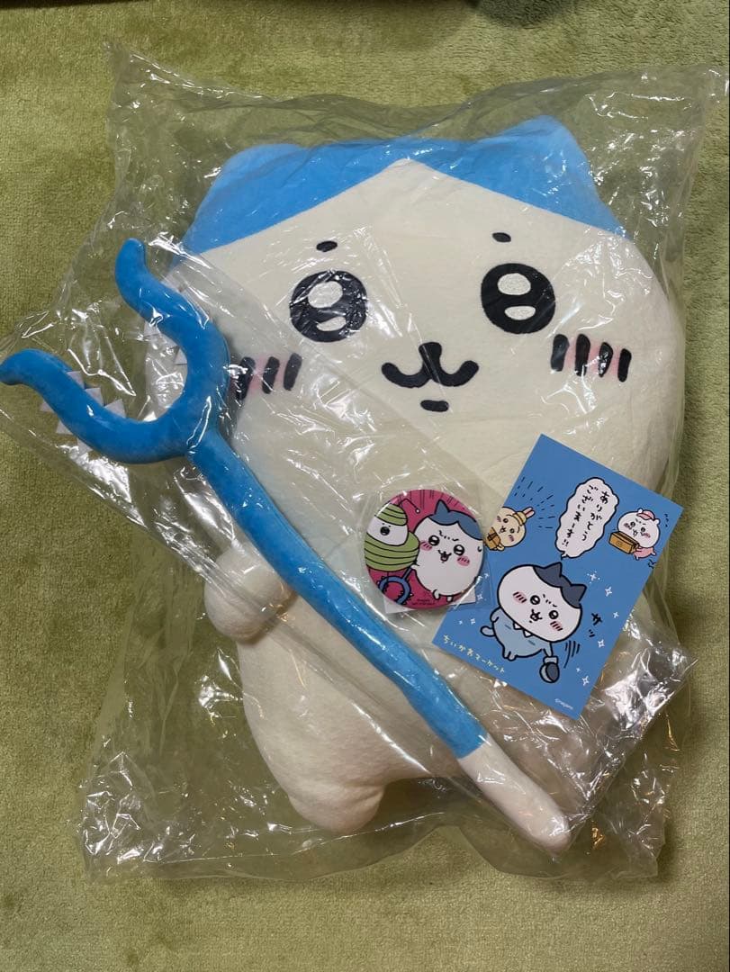 ちいかわ 討伐棒を持った特大ぬいぐるみ (ハチワレ) 特典付き