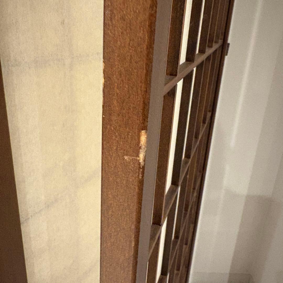 和風パーテーション　木製　障子　6連