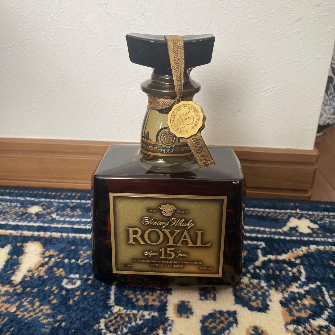 最終値下げ 箱付き 未開封 サントリー ウイスキー ゴールドラベル 15年