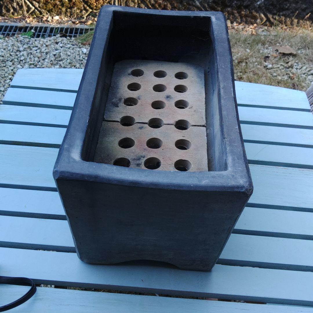 長カンテキ　土製七輪　蒲焼き　焼き鳥