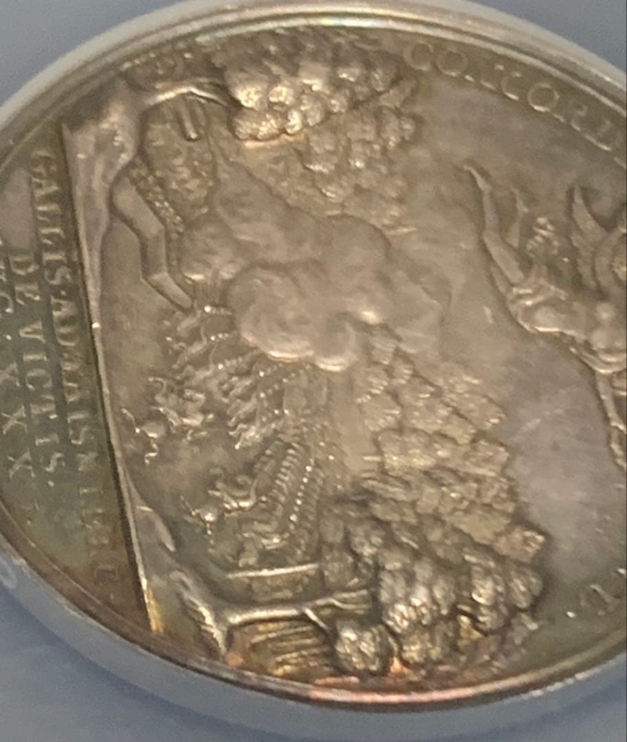 アン女王　1709年 マルプラケの戦い　トーン！シルバーメダル