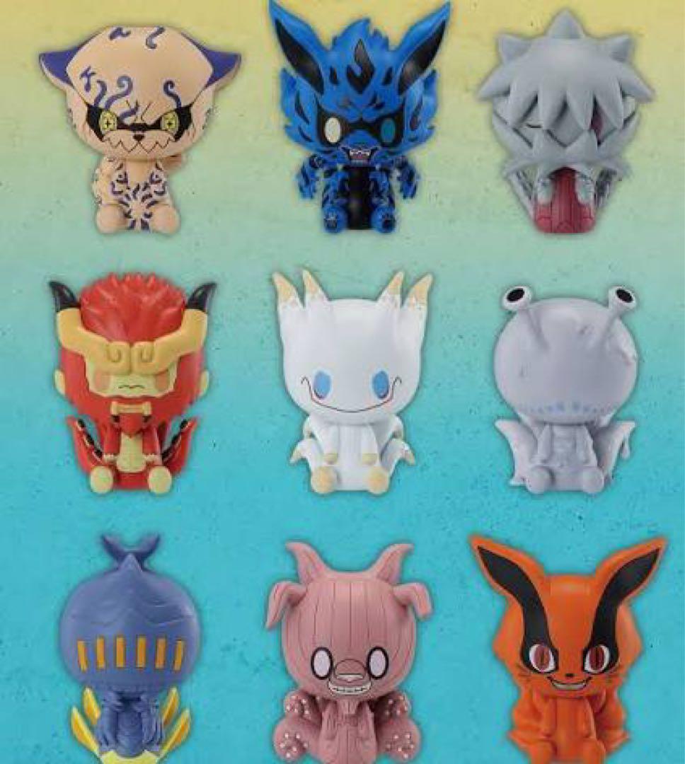 一番くじ NARUTO ナルト 繋がる思い Ｅ賞　尾獣 ちょこのっこ ９種コンプ