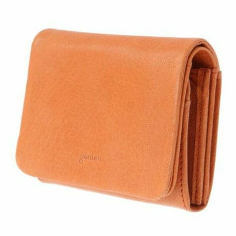 未使用 [genten /ゲンテン] ゴート 二つ折り財布 本革 折り財布 財布