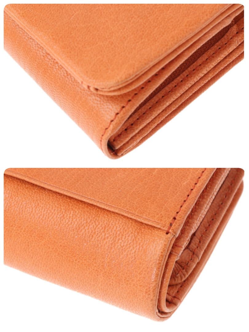 未使用 [genten /ゲンテン] ゴート 二つ折り財布 本革 折り財布 財布