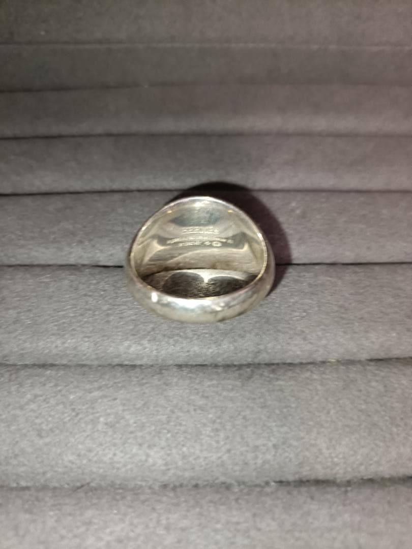 エルメス エクスリブリス リング シルバー×ゴールド コンビ 63号