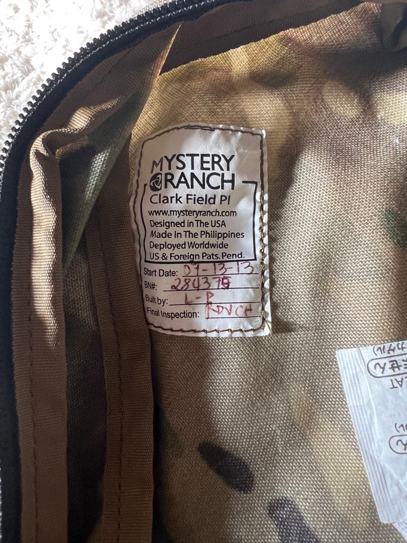 ミステリーランチ　ウエットリブ　マルチカム