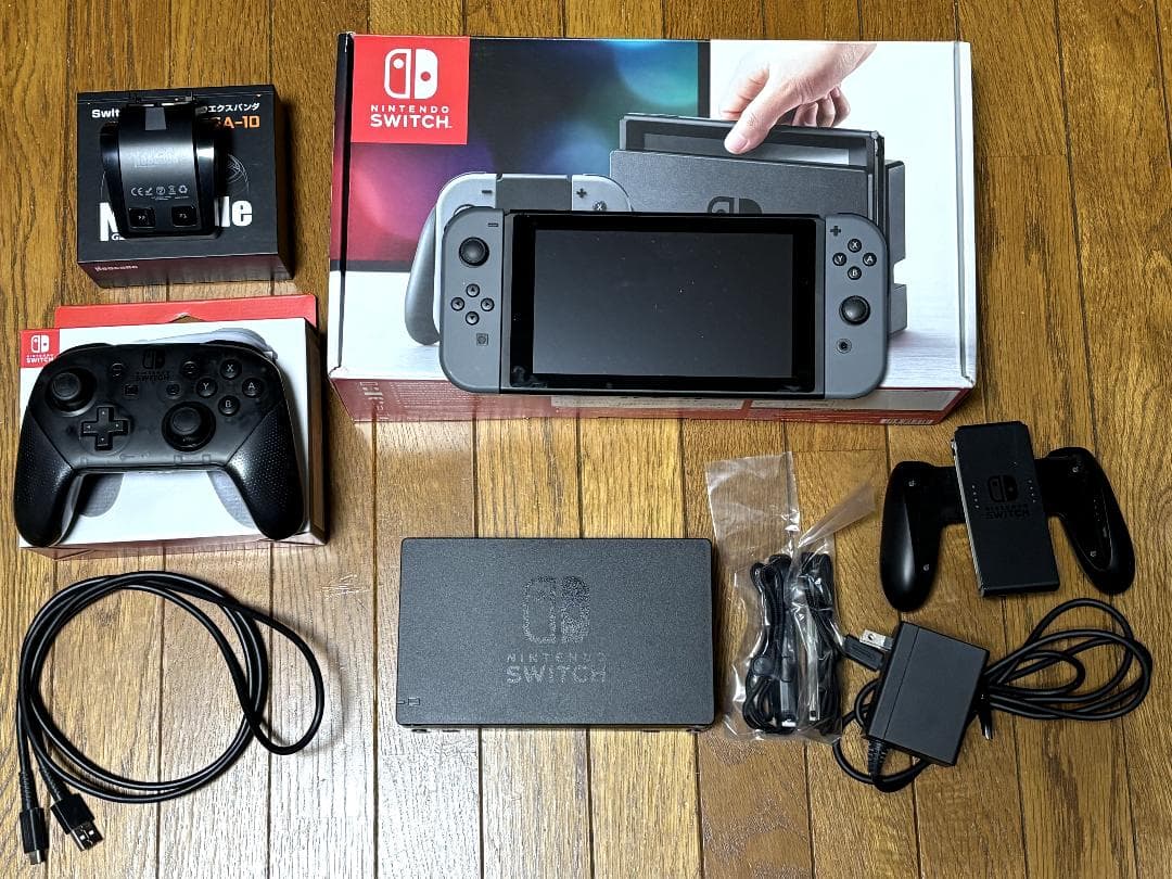 Nintendo Switch グレー 本体 + Proコントローラー + α