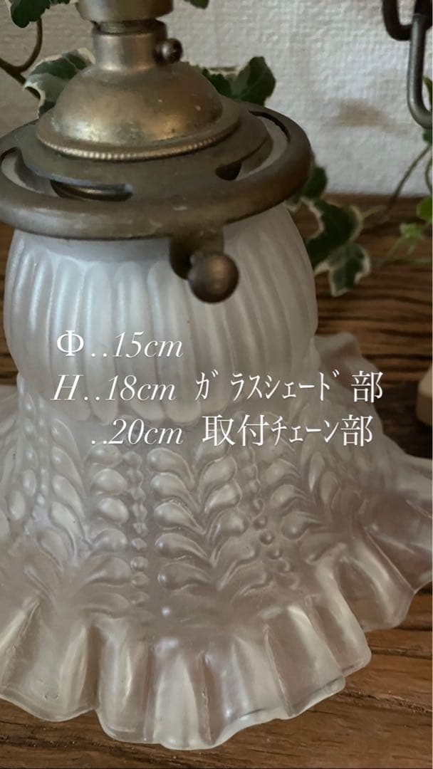 *️⃣プロフ必読❣️アンティークフランス ペンダント吊下げランプ