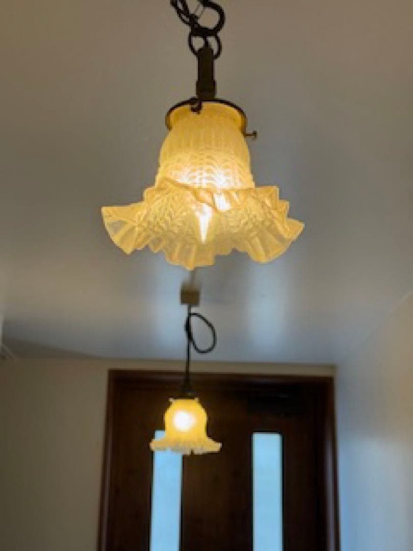 *️⃣プロフ必読❣️アンティークフランス ペンダント吊下げランプ