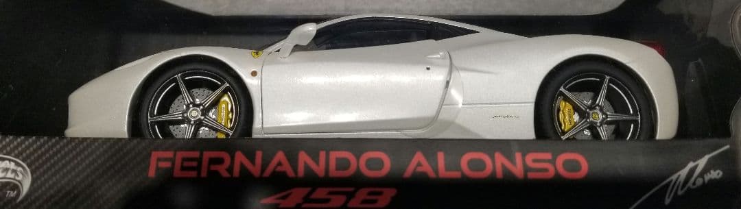 1/18 ホットウィール フェラーリ458イタリア　アロンソモデル限定5000