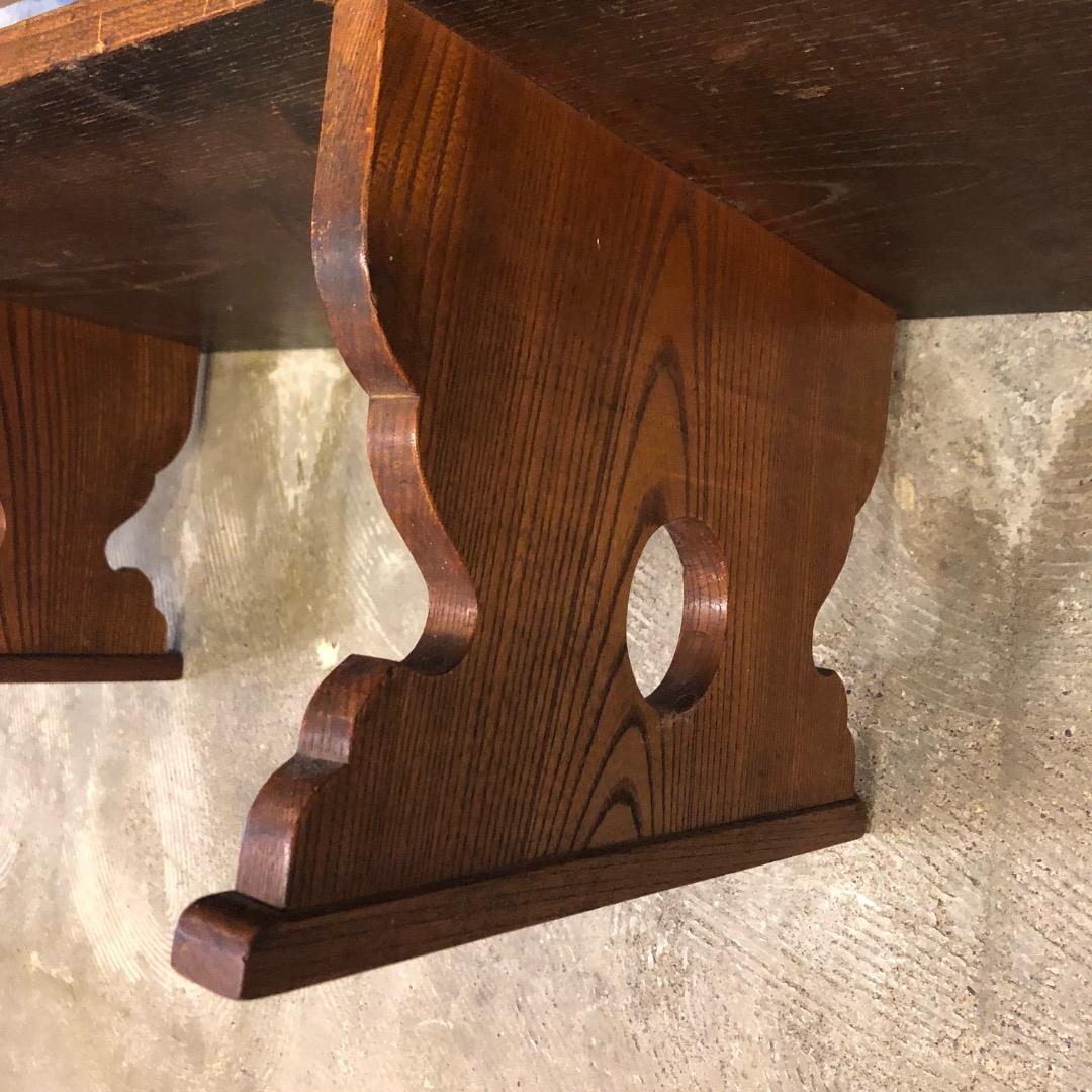 木製机　長方形座卓　文机　ヴィンテージ　ウッドテーブル　昭和レトロ　古道具