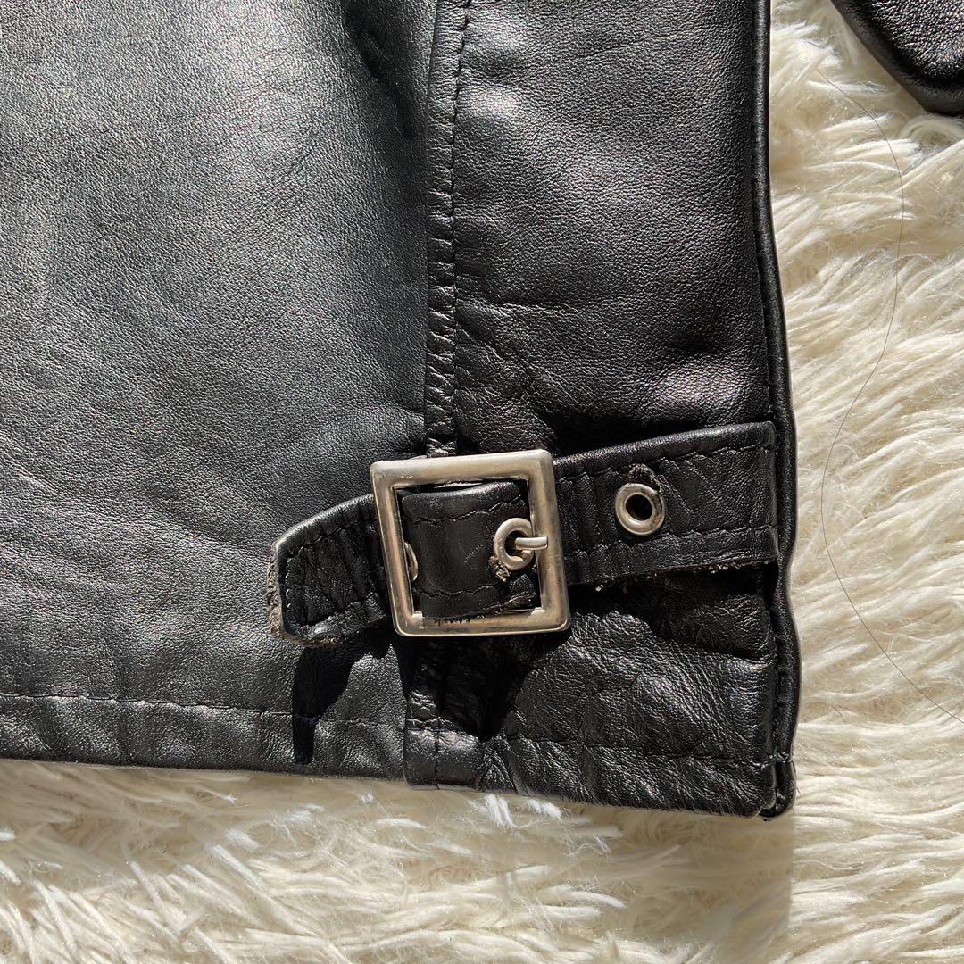 美品✨schott 641 レザージャケット　シングルライダース　本革　36 黒