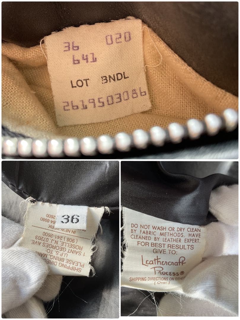 美品✨schott 641 レザージャケット　シングルライダース　本革　36 黒