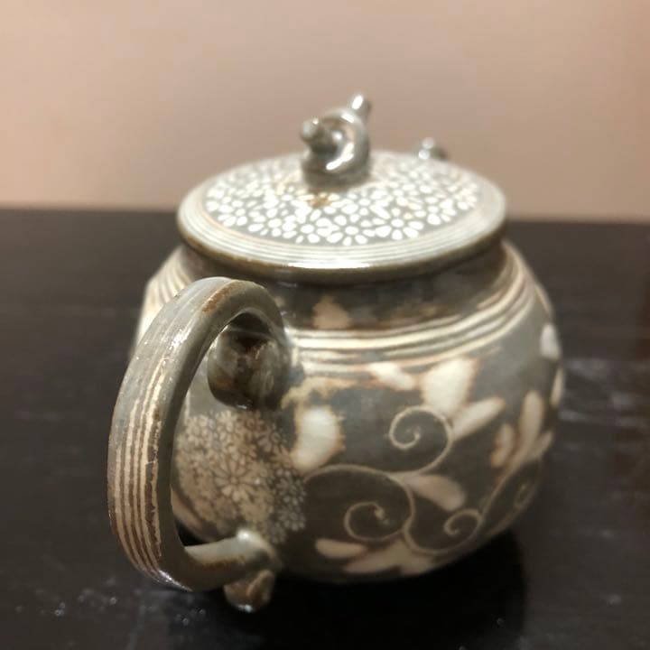 三島手　陶樂　急須　煎茶　茶道具
