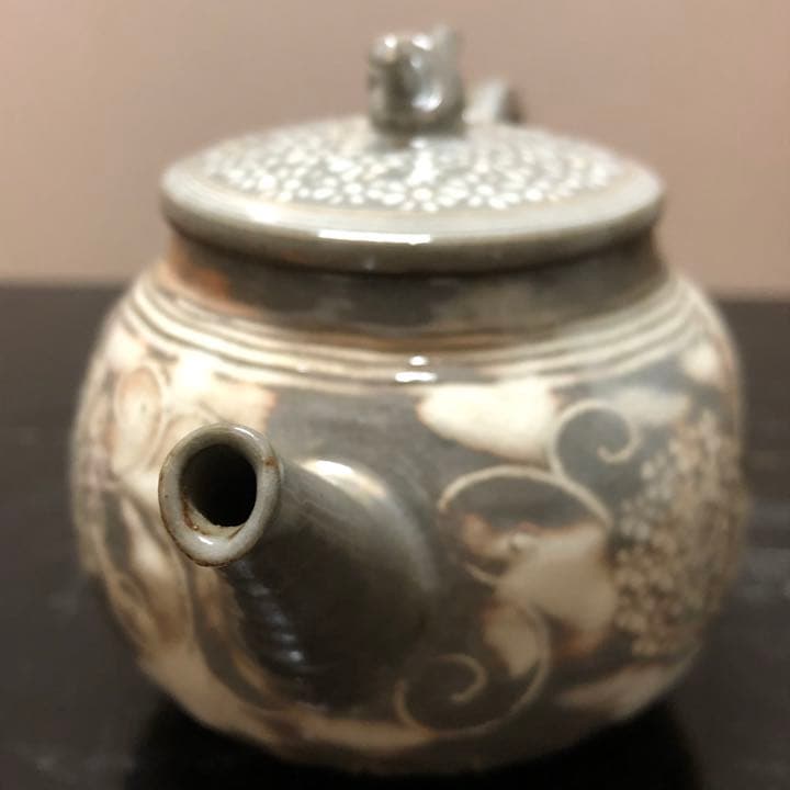 三島手　陶樂　急須　煎茶　茶道具