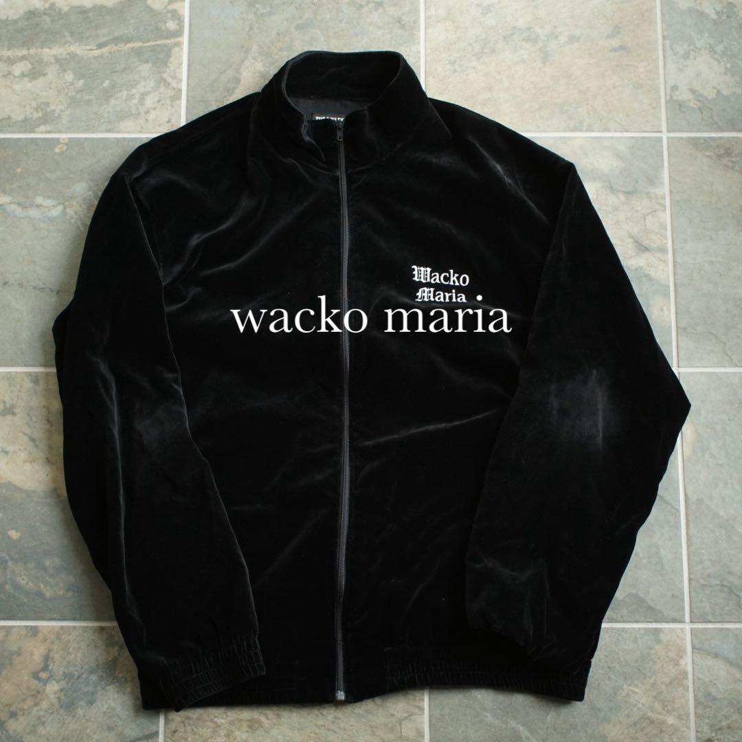 XL WACKO MARIA ベロア トラックジャケット ジャージ ブラック