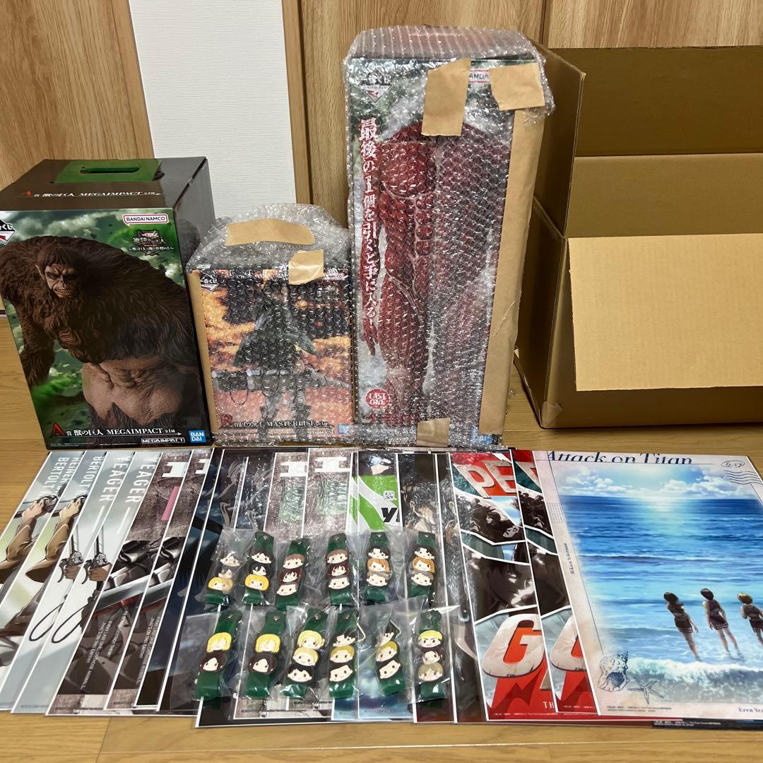 進撃の巨人　一番くじ　A賞&B賞&ラストワン賞 下位賞含めて33点セット