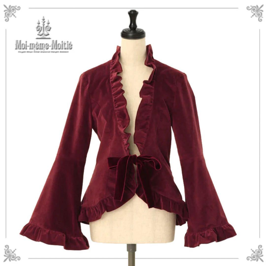 モワティエ　別珍袖フレアージャケット、別珍ハイウエストスカート