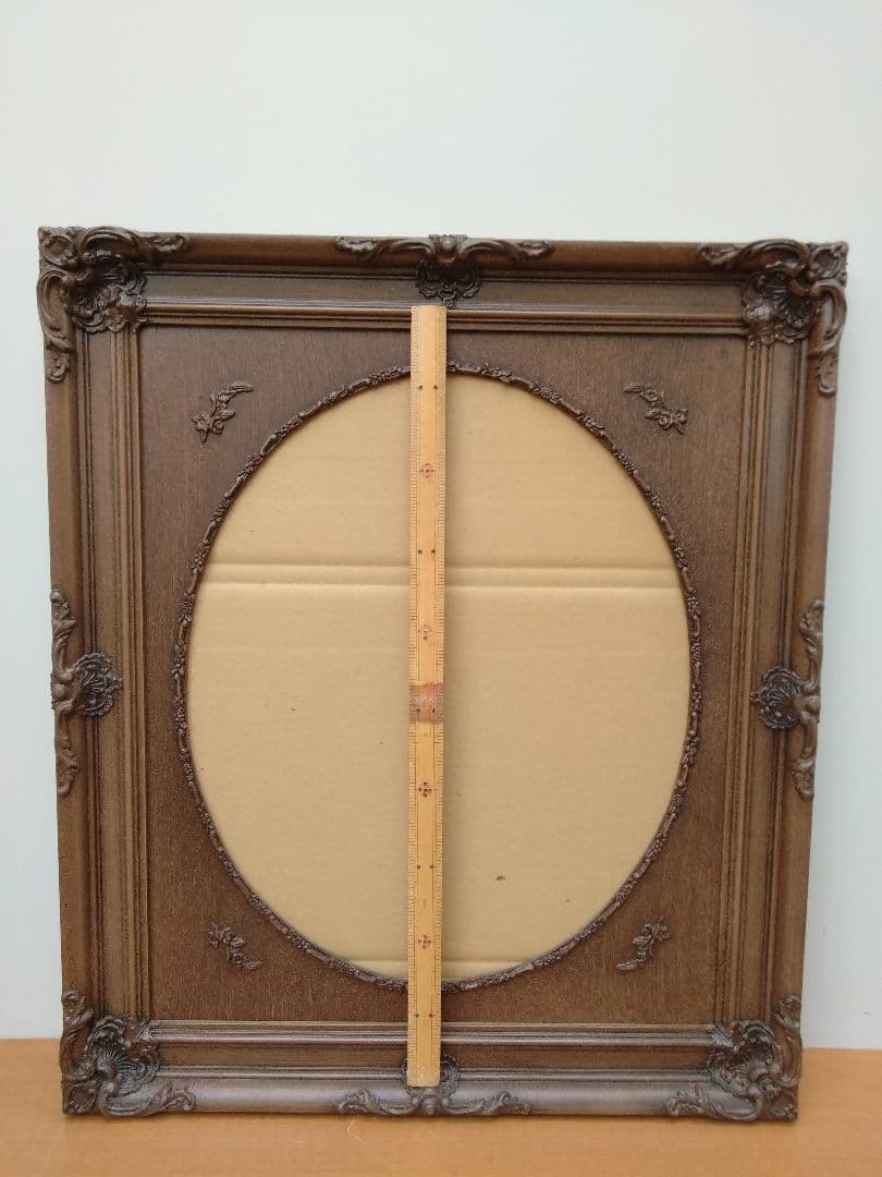 未使用　エスアンドエフ　S&F　高級輸入額縁　半切　アンティーク　ブラウン　B