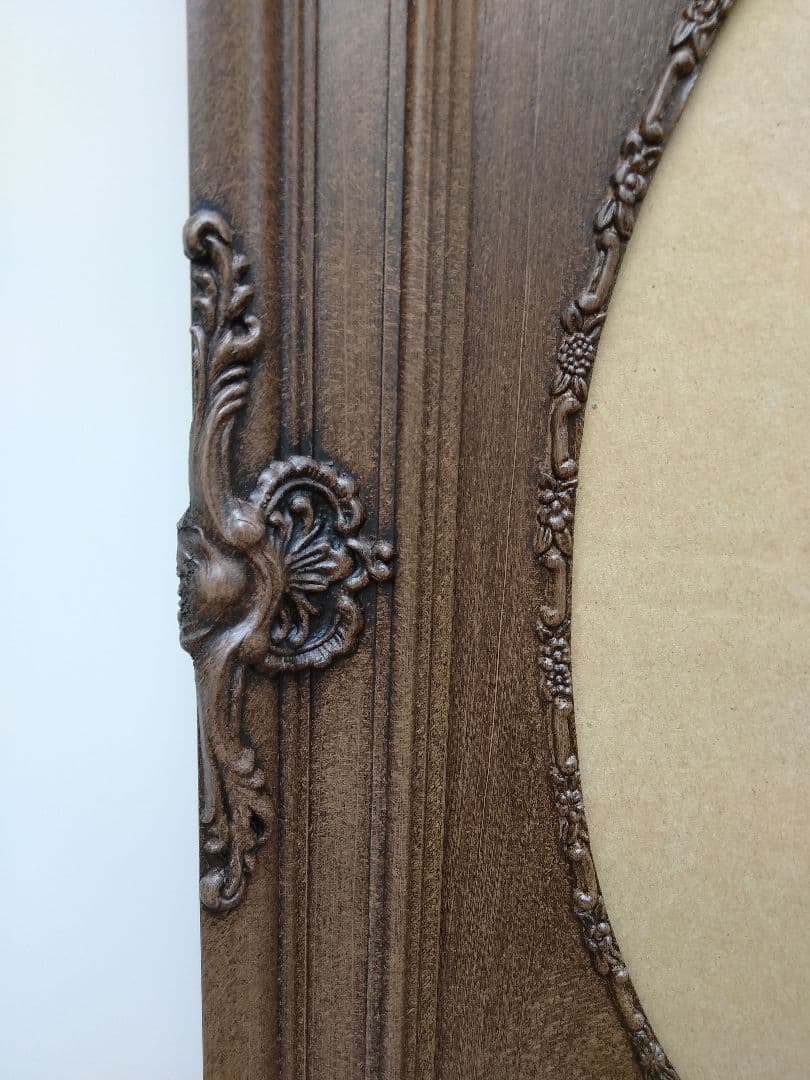 未使用　エスアンドエフ　S&F　高級輸入額縁　半切　アンティーク　ブラウン　B