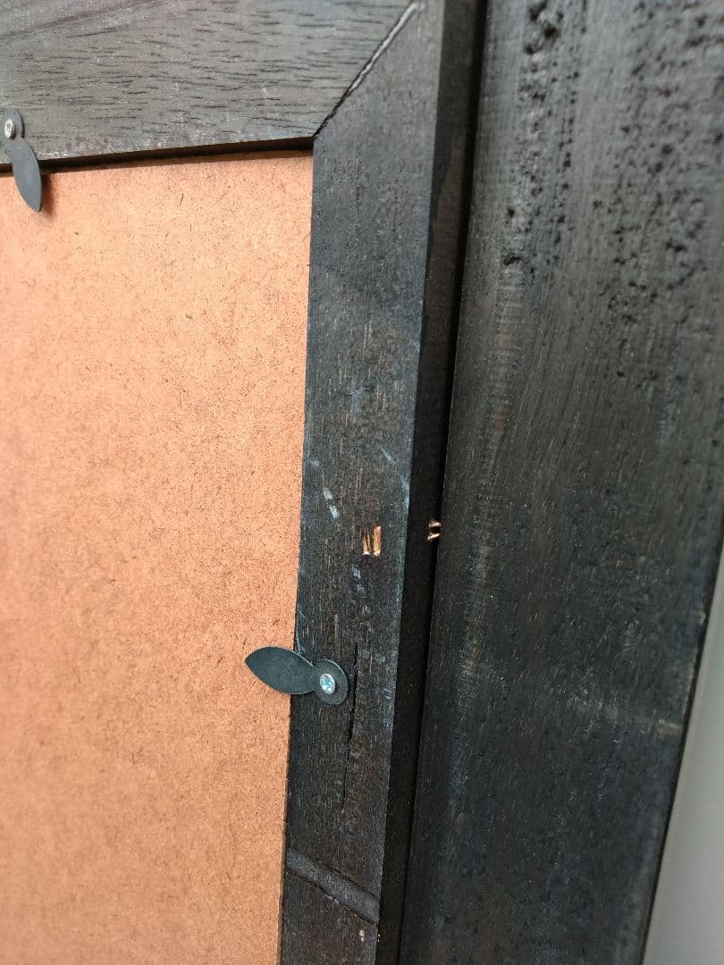 未使用　エスアンドエフ　S&F　高級輸入額縁　半切　アンティーク　ブラウン　B