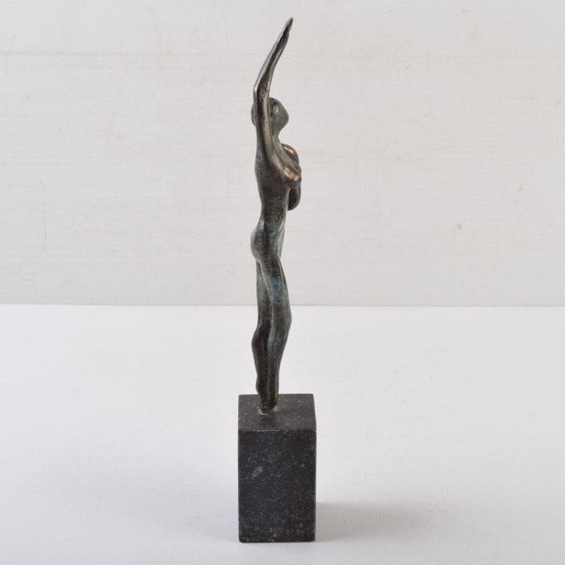 ブロンズ像　裸婦像　女性像　置物　約1.2kg　C　9070